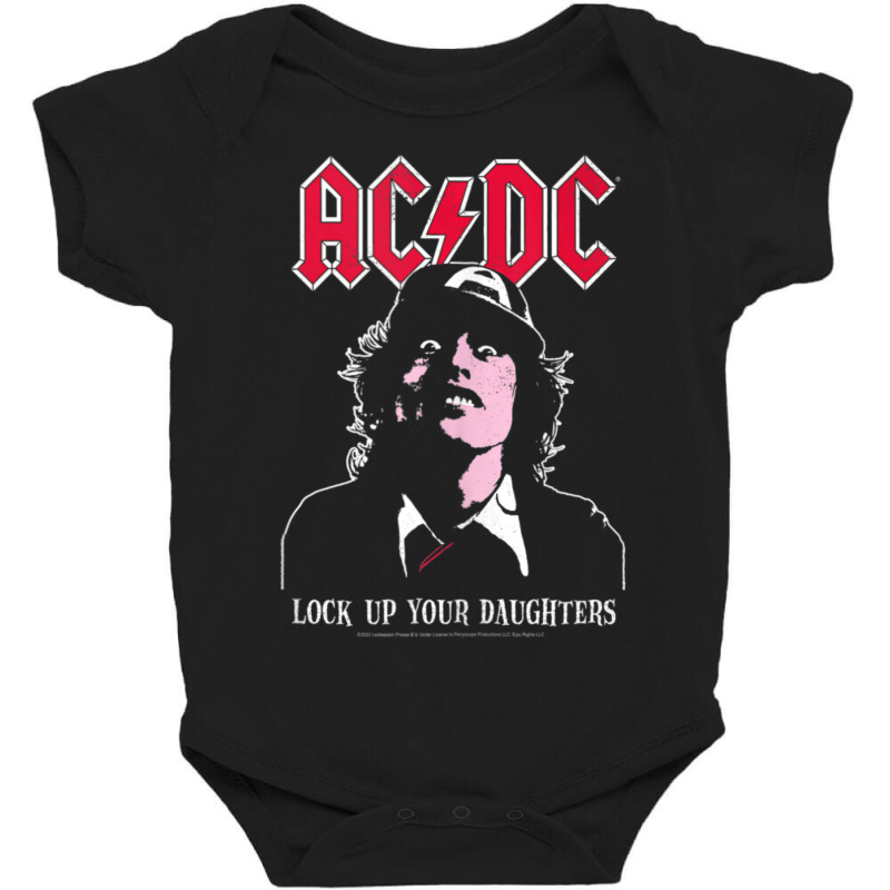 A.c.d.c Lock Up Your Daughters Baby Bodysuit by Spinachcasino | Artistshot