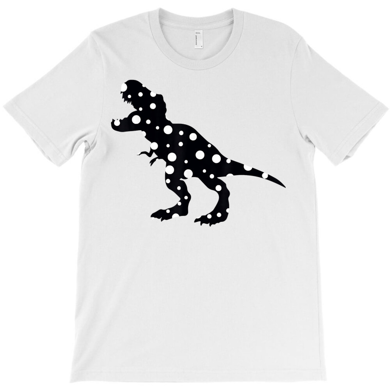 Polka Dot T Rex Dinosaur International Dot Day White & Black T Shirt T-shirt | Artistshot