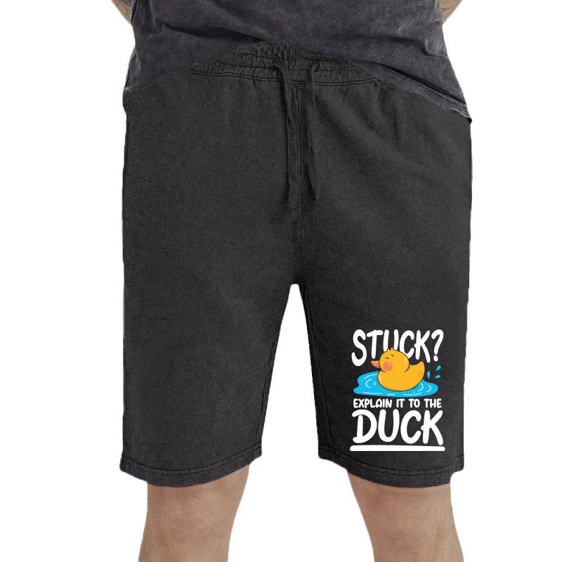 Duck,lover,stuck,explain,it,to,the,duck,family,funny,fatherday,father, Vintage Short | Artistshot