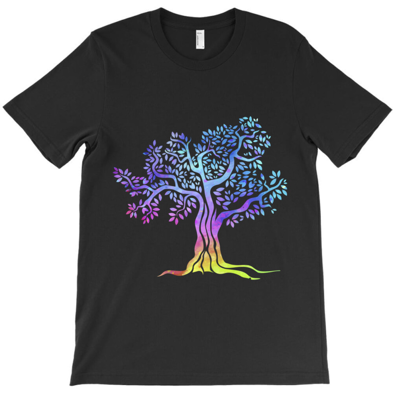 Colorful Beautiful Life Vintage Tree Gift Idea T-shirt | Artistshot