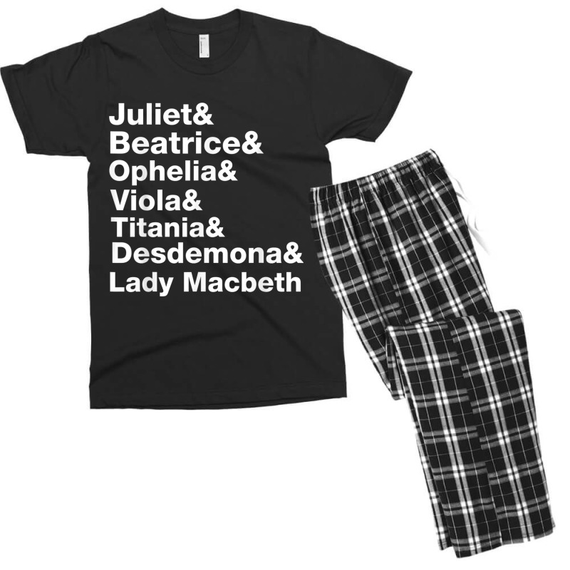 Female Characters Of William Shakespeare Plays Men's T-shirt Pajama Set by PokHoude | Artistshot