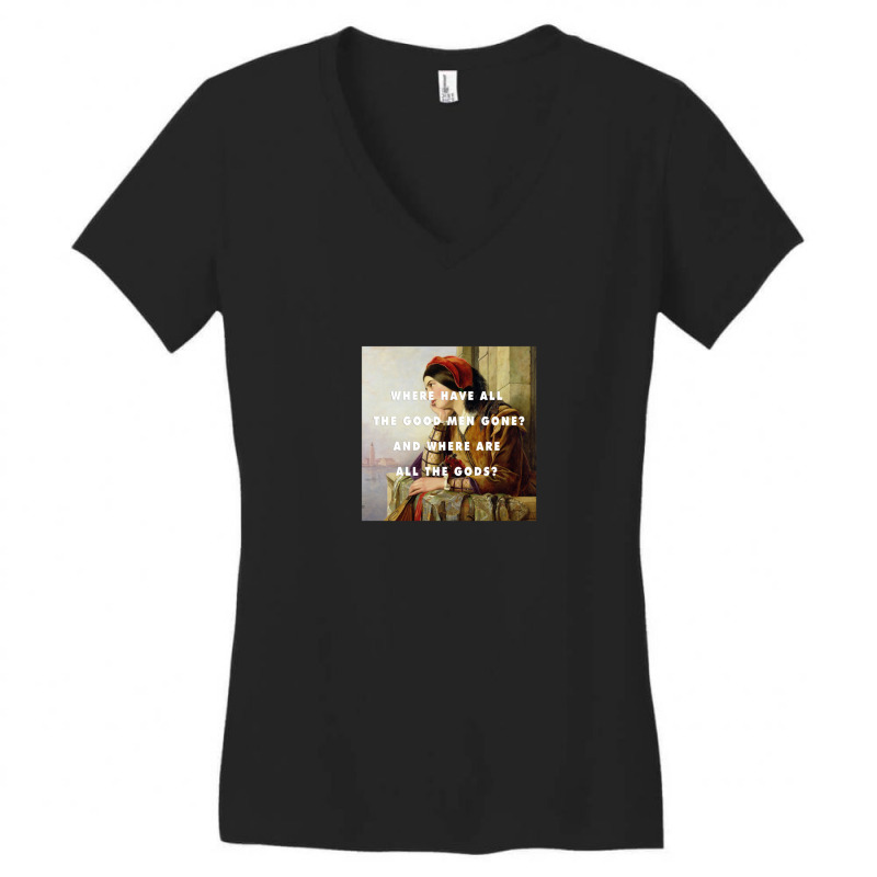 Woman In Love With A Hero Women's V-Neck T-Shirt by HollyAllen | Artistshot