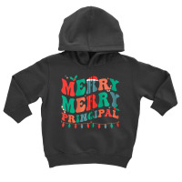 Merry Principal Christmas School Principal Xmas Party Zip Hoodie Toddler Hoodie | Artistshot