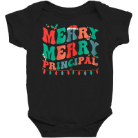 Merry Principal Christmas School Principal Xmas Party Zip Hoodie Baby Bodysuit | Artistshot