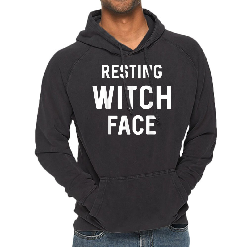 Resting Witch Face Teen Halloween Holiday Shirt Vintage Hoodie | Artistshot