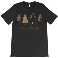 Merry Bright Christmas Tree Family Merry & Bright Christmas Tree Famil T-shirt | Artistshot