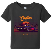 Canton Ohio Retro Vintage 80s 90s Muscle Cars Retrowave Aesthetic Baby Tee | Artistshot