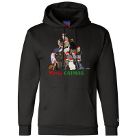 Merry Catmas Christmas Cat Tree Funny Merry Catmas Christmas Cat Tree Champion Hoodie | Artistshot