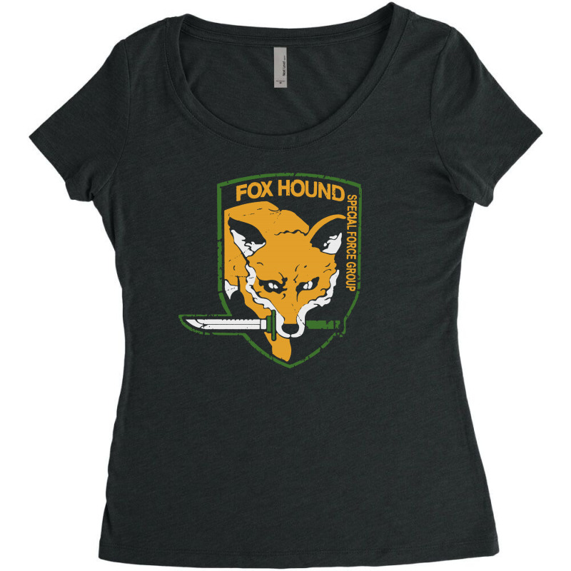 Metal Gear Solid Fox Hound Women's Triblend Scoop T-shirt by Creative Tees | Artistshot