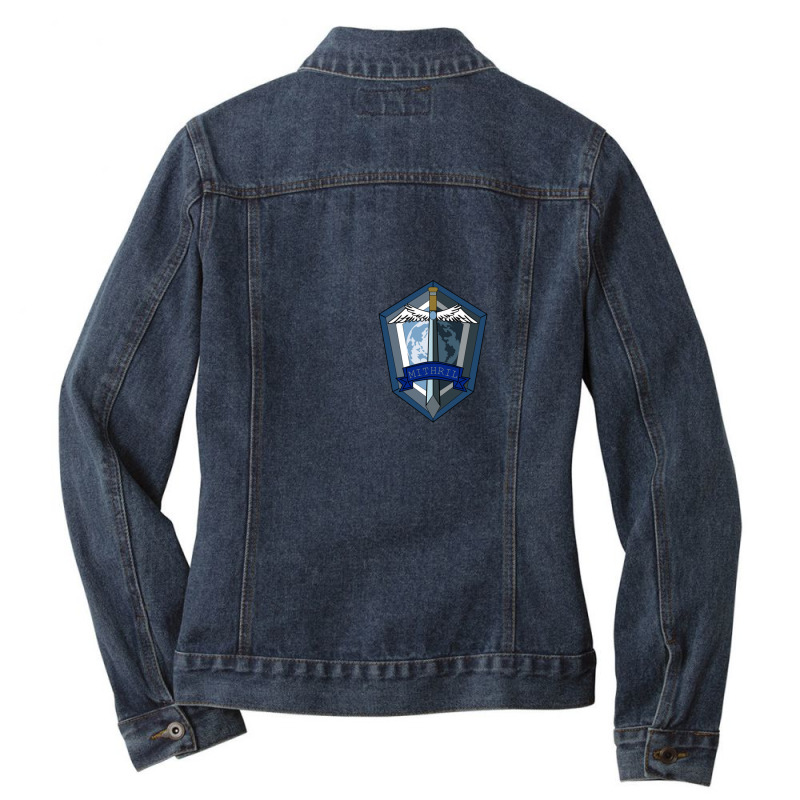 Full Metal Panic! - Mithril Emblem Ladies Denim Jacket by TammyWilson | Artistshot