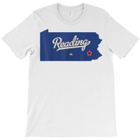 Reading Pennsylvania Pa Map T Shirt T-shirt | Artistshot