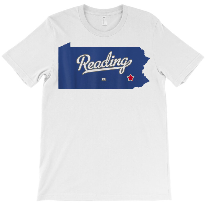 Reading Pennsylvania Pa Map T Shirt T-Shirt by maecopaharo | Artistshot