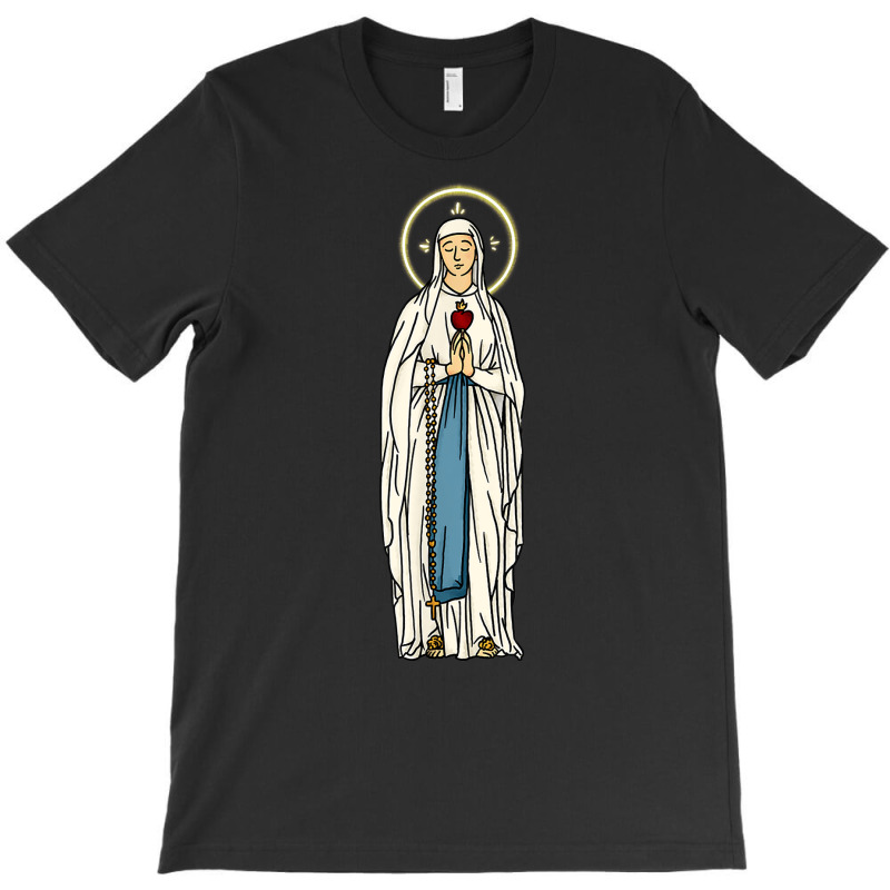 Our Lady Of Lourdes Rosary Mary Cute Women Girls Catholic T Shirt T-shirt | Artistshot