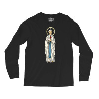 Our Lady Of Lourdes Rosary Mary Cute Women Girls Catholic T Shirt Long Sleeve Shirts | Artistshot