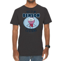 Regular Show Halloween This Is My Benson Costume T Shirt Vintage T-shirt | Artistshot