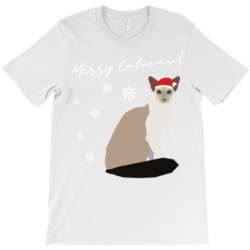 Balinese Cat Merry Catmas Christmas Cat Lovers Pullover Hoodie T-shirt | Artistshot