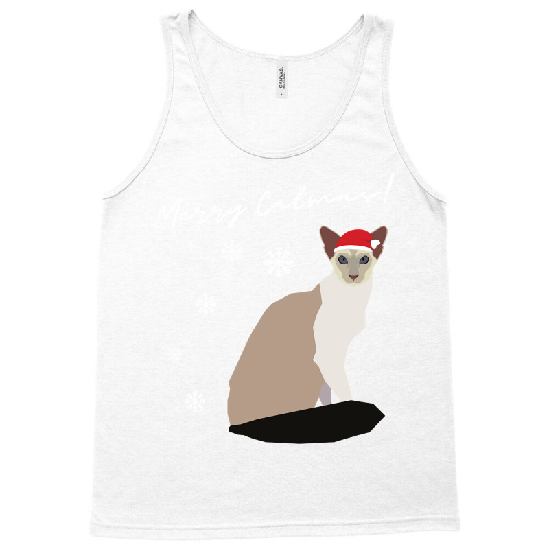 Balinese Cat Merry Catmas Christmas Cat Lovers Pullover Hoodie Tank Top | Artistshot