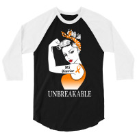 Multiple Sclerosis Warrior Unbreakable Ms Strong Women 3/4 Sleeve Shirt | Artistshot