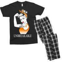 Multiple Sclerosis Warrior Unbreakable Ms Strong Women Men's T-shirt Pajama Set | Artistshot