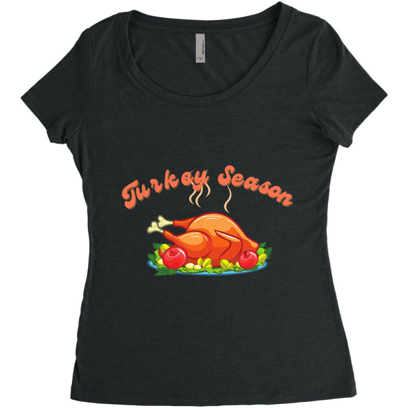 Turkey Season Women's Triblend Scoop T-shirt by Kemriban527 | Artistshot