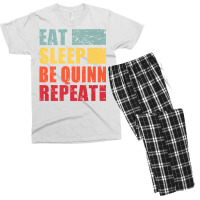 Personalised Name Eat Sleep Be Quinn Premium T Shirt Men's T-shirt Pajama Set | Artistshot