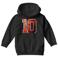 10th Birthday Party Basketball Print Number 10 Youth Hoodie | Artistshot