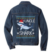 Merry Christmas Day To Me You Uncle Ugly Sweater Snow Noel Costume Unc Men Denim Jacket | Artistshot