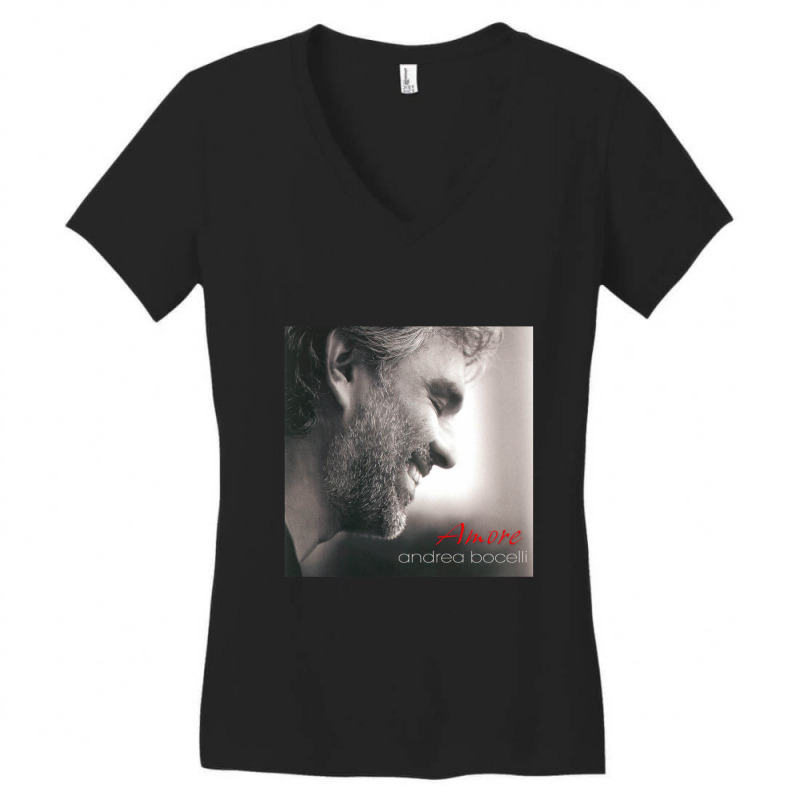 Andrea Bocelli Amor Women's V-Neck T-Shirt by cm-arts | Artistshot