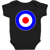 Great Britain France Europe Mod Target Baby Bodysuit | Artistshot