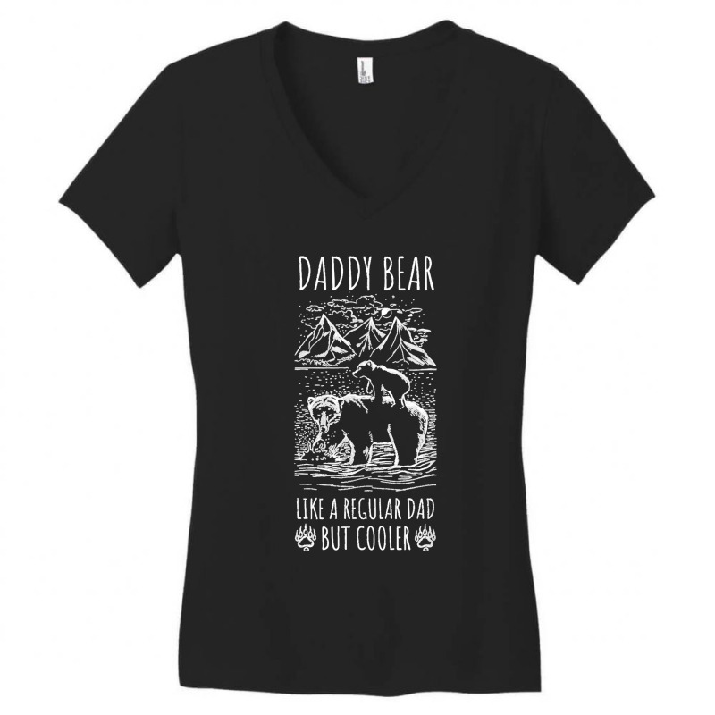 Mens Fathers Day Night Catch Father And Son Dad Paw Cool River Women's V-Neck T-Shirt by ROGERWILLIAMWARD | Artistshot