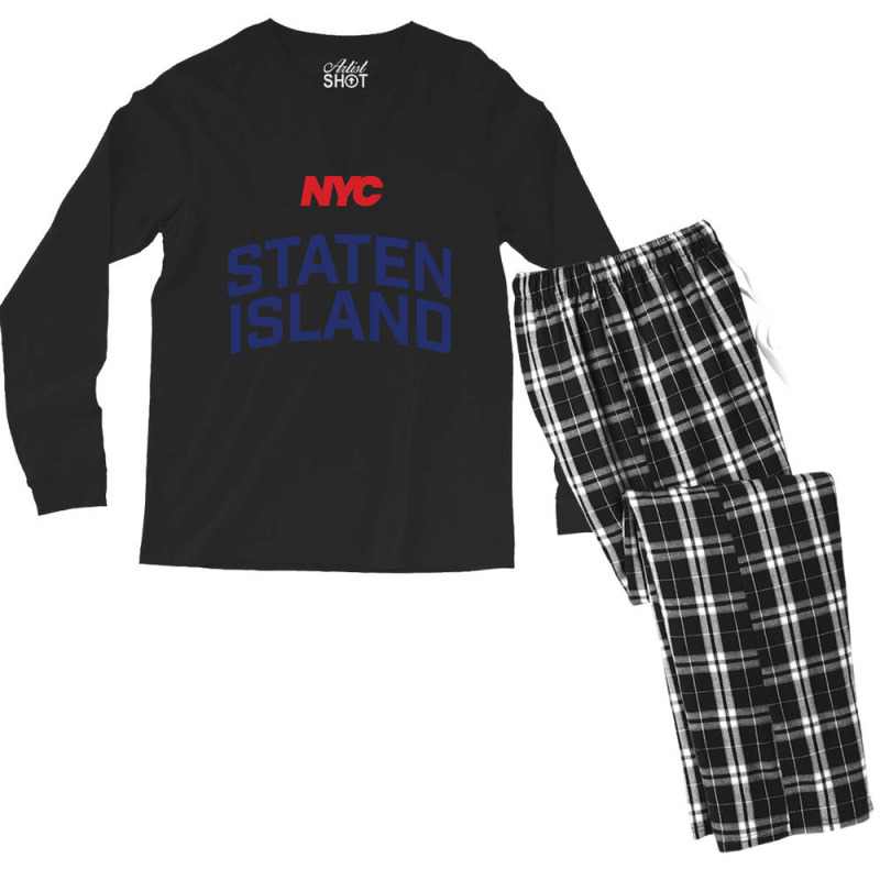 Staten Island-ivgmm Men's Long Sleeve Pajama Set by Kanmosrin52 | Artistshot