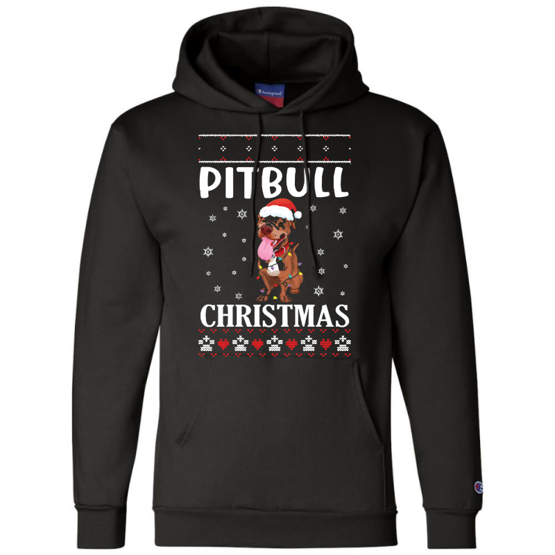 Merry Christmas Noel Day Pitbull Dog Lo Pitbull Dog Dancing With Snow  Champion Hoodie by kerchingparticular | Artistshot