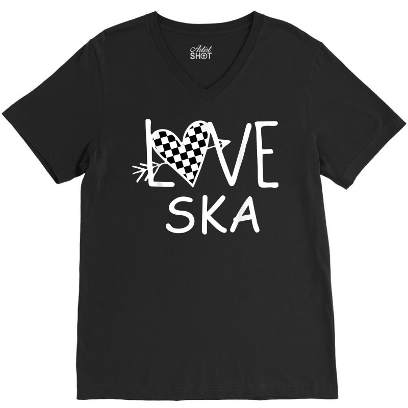 Ska Music T Ska Music Is Life Ska Reggae T Shirt V-neck Tee | Artistshot