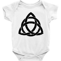 irish celtic knot triquetra trinity symbol christian Baby Bodysuit | Artistshot