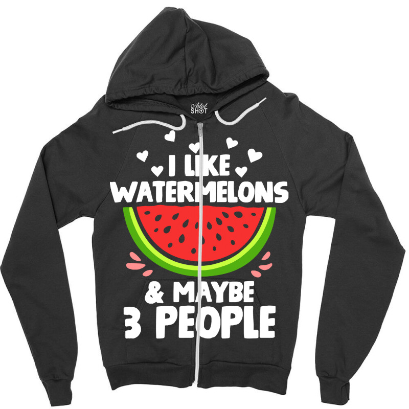 Watermelon  Shirt Watermelon Fruit Slice   2143 Zipper Hoodie | Artistshot