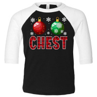 Chest Nuts Matching Chestnuts Funny Christmas Couples Chest T Shirt Toddler 3/4 Sleeve Tee | Artistshot