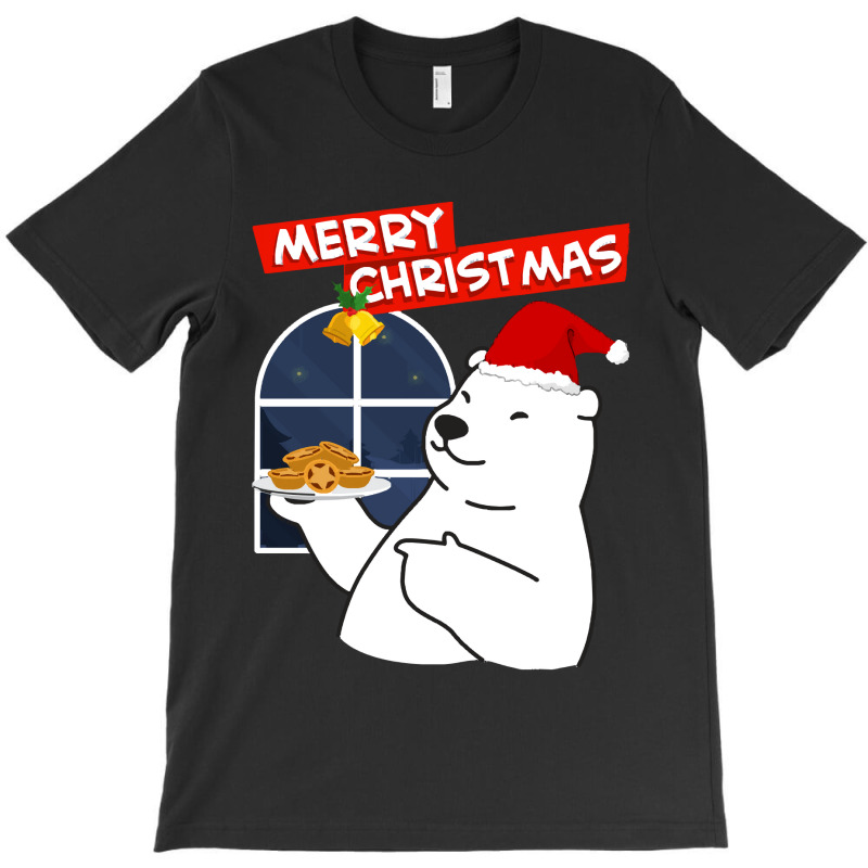 Merry Christmas Merry Christmas Polar Bear  Christmas Cookies T-Shirt by kerchingparticular | Artistshot