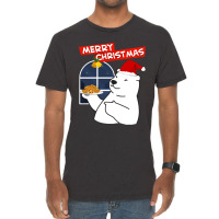 Merry Christmas Merry Christmas Polar Bear  Christmas Cookies Vintage T-shirt | Artistshot