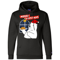 Merry Christmas Merry Christmas Polar Bear  Christmas Cookies Champion Hoodie | Artistshot