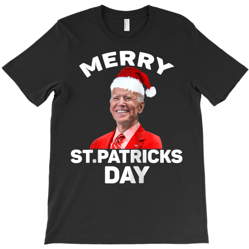 Santa Joe Biden Merry St Patricks Day Ugly Christmas Sweater Raglan Ba T-Shirt by maecopaharo | Artistshot