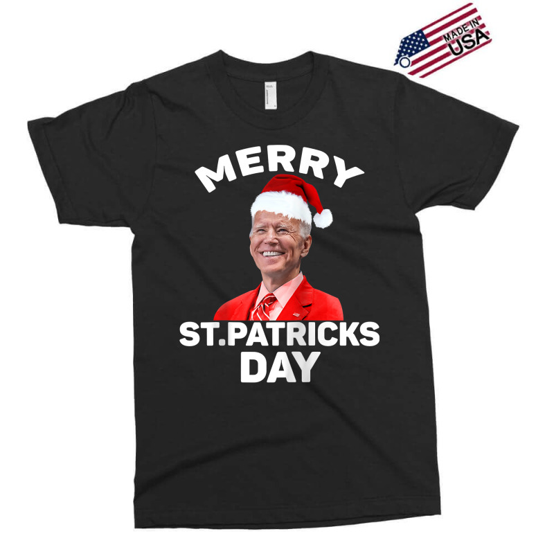 Santa Joe Biden Merry St Patricks Day Ugly Christmas Sweater Raglan Ba Exclusive T-shirt by maecopaharo | Artistshot