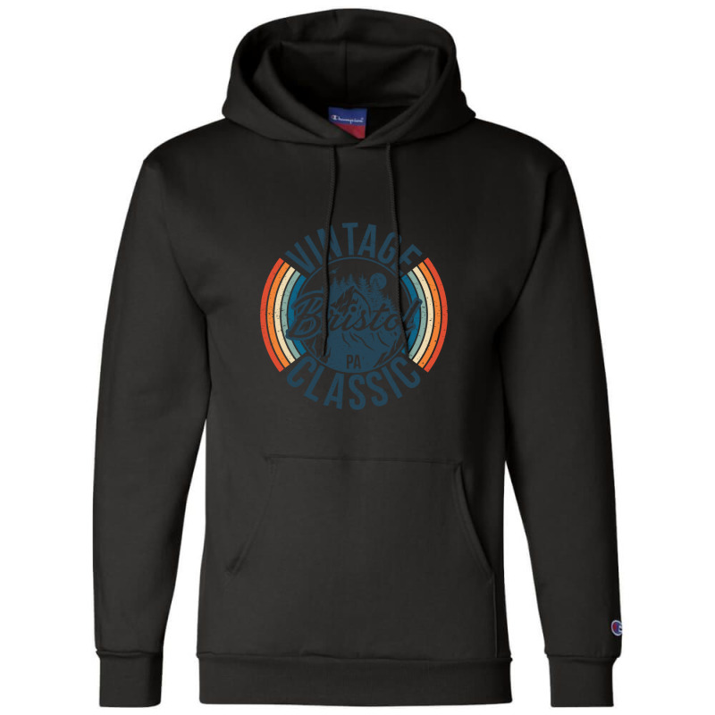 I Love Bristol Pennsylvania Retro Vintage Classic Limited Edition Champion Hoodie | Artistshot