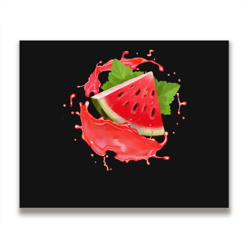 Watermelon  Shirt Watermelon Fruits Who Loves Juicy Watermelons   2150 Metal Print Horizontal | Artistshot