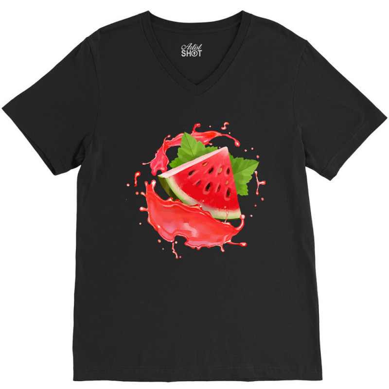 Watermelon  Shirt Watermelon Fruits Who Loves Juicy Watermelons   2150 V-neck Tee | Artistshot