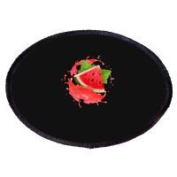 Watermelon  Shirt Watermelon Fruits Who Loves Juicy Watermelons   2150 Oval Patch | Artistshot