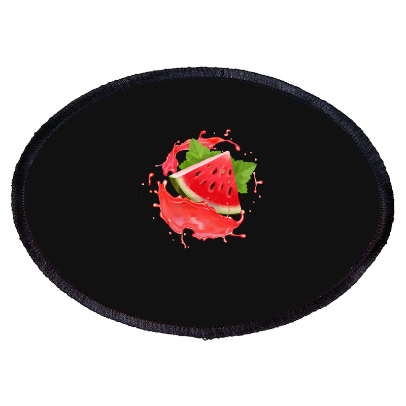 Watermelon  Shirt Watermelon Fruits Who Loves Juicy Watermelons   2150 Oval Patch | Artistshot