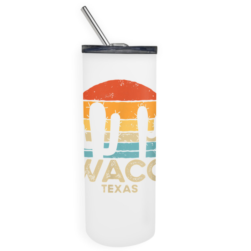 Retro Sunset Waco Texas T Shirt Skinny Tumbler | Artistshot