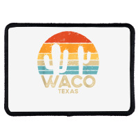 Retro Sunset Waco Texas T Shirt Rectangle Patch | Artistshot