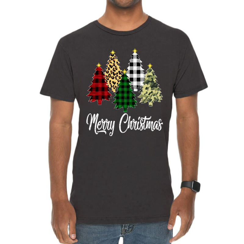 Merry Christmas Treemerry Christmas Tree Vintage T-Shirt by kerchingparticular | Artistshot