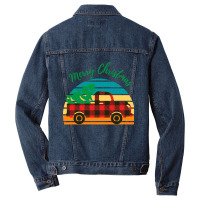 Merry Christmas Truck Tree Red Plaid Merry Christmas Truck Tree Red Pl Men Denim Jacket | Artistshot